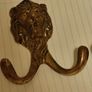 Lion Head Hooks Hangers Antique Brass Image 4