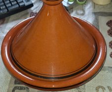 Authentic Moroccan Clay Tagine Pot Traditional Conical Ceramic Cookware, Bring the flavors of North Africa right into your kitchen with this beautiful, traditional Moroccan Tagine. Postage available or Collection,