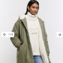 River Island Fur Lined Coat Image 3