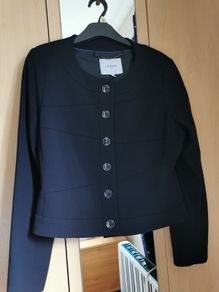 L. K BENNETT black wool blazer UK 10