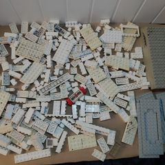 Vintage Lego Blocks 1960s onward wt Patent Pending Pieces White Grey Base Pieces