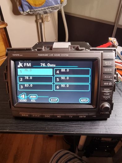 Toyota estima original japanese car stereo.