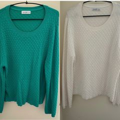 Gallery Honeycomb Pattern Jumpers X2. 10 euro each