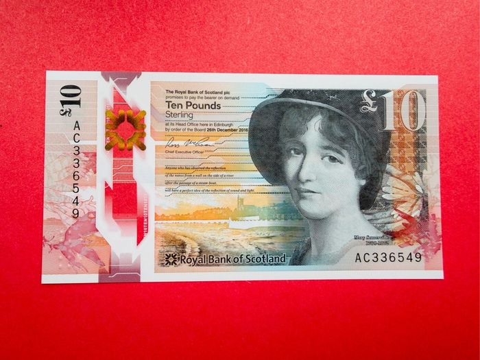 Scotland  10 Pounds  2016   Pick 371a. UNC  Polymer / Plastic .