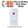 iPhone XS MAX Replacement Back Glass Door Cover with Adhesive White Image 2