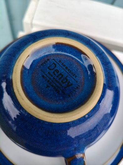28 piece Denby Imperial Blue Dinnerware