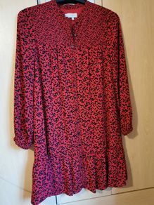 NEW - Hobbs leaf print dress UK 8