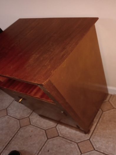 mid century teak locker