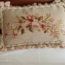 Antique French Aubusson Cushion. Image 3