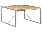Dining Table 140x140x75 cm Rough Mango Wood