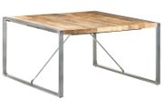 Dining Table 140x140x75 cm Rough Mango Wood