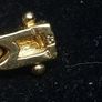 French Made Gold Plated Bracelet with Sapphire-Blue Stones | 18cm Image 5