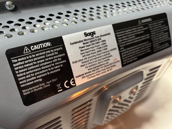 Sage - Combi Microwave Air Fryer - the Combi Wave 3 in 1