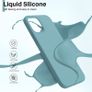 Liquid Silicone Case For iPhone 12 Mini Luxury Thin Soft Phone Cover New Cactus - FHT9IP12MLK Image 4