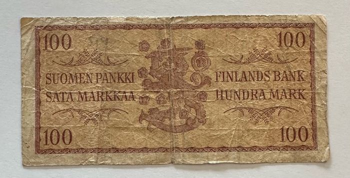 Finland 100 Mark 1957 Banknote