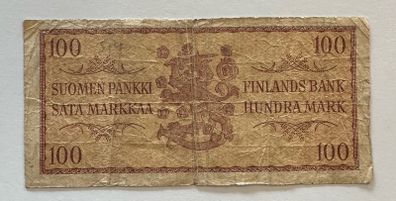 Finland 100 Mark 1957 Banknote