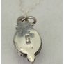 Vintage Sterling Silver Onyx Pendant Necklace Image 8