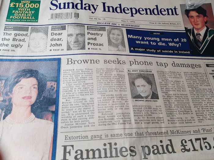 Vintage newspapers from 1994