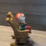 VINTAGE Ceramic Elf on a Rocking Chair Ornament Image 3