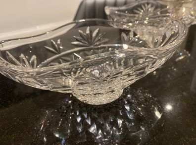 Galway crystal oval shaped bowl.