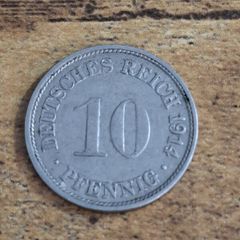 German Empire, Germany, 10 Pfennig 1914 F - free standard postage