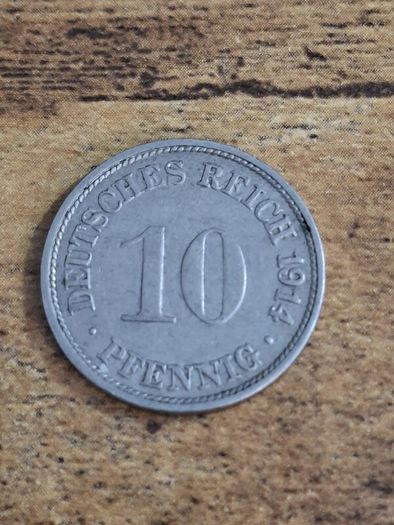 German Empire, Germany, 10 Pfennig 1914 F - free standard postage
