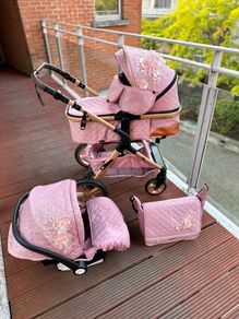 New baby pram 3 in 1 candy pink