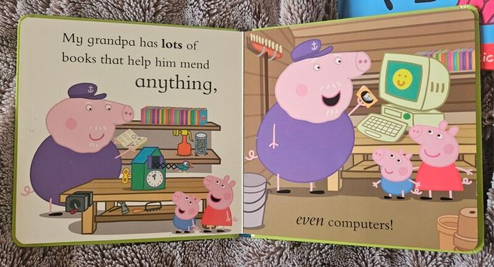 Peppa's Super Noisy Sound Book + My Grandpa Board Book