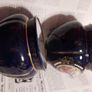 1905 - 1910 ,2 Cobalt blue porcelain pots from Alexandra Porcelain Works, Turn-Teplitz,Austria, from Ernest Wahliss Image 7