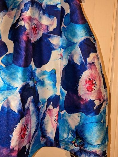 stunning floral midi dress by Marc Angelo