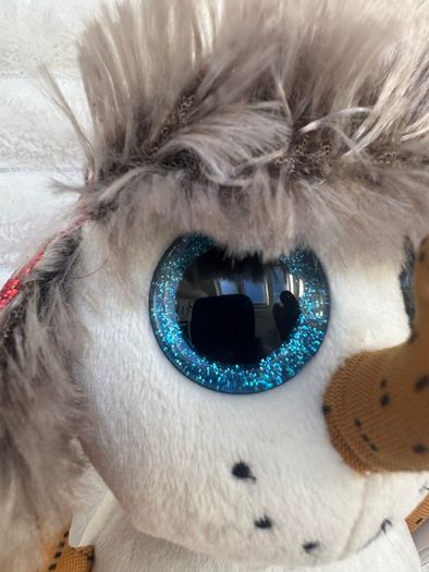 Ty Beanie Boo Buttons the Snowman approx. 6" Plush Dirty Please see photos
