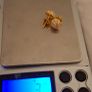 Women's 21K (marked 21K) gold earrings with zirconia stones, weighs 3grams Image 2