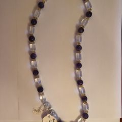 Amethyst, Citrine & Quartz necklace
