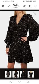Ted Baker Black dress UK 14 BNWT