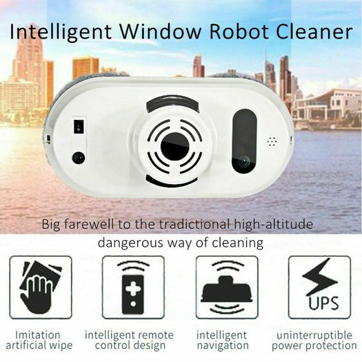Electric Window Cleaning Robot Auto Glass Vacuum Cleaner Glass Remote Control