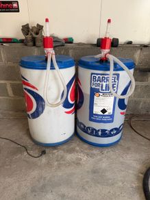 barrels with pumps will be empty