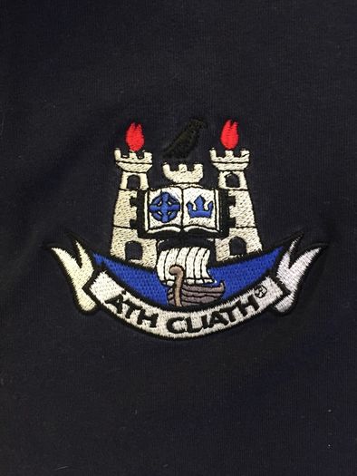 Ladies Navy Retro Dublin Polo Top Size 12
