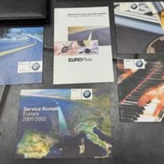 BMW E46 operating instructions service book leather folder