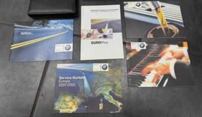 BMW E46 operating instructions service book leather folder