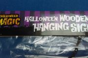 Large Wooden Holloween Sign (never Opened - Original Packaging)