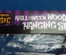 Large Wooden Holloween Sign (never Opened - Original Packaging)