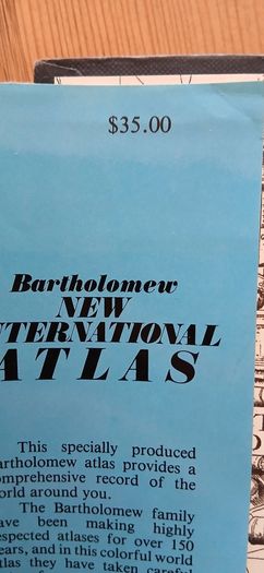 Bartholomew New International Atlas