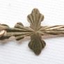 9K Yellow Gold 375 small Cross Crucifix Charm Necklace Pendant 0,17g Image 5