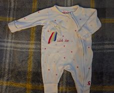 UpTo3Months, Joules Little Star Zip Up Footless Sleepsuit