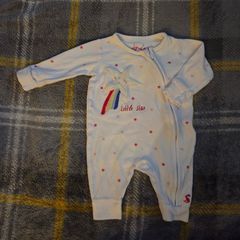 UpTo3Months, Joules Little Star Zip Up Footless Sleepsuit