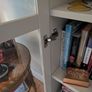 IKEA BILLY / OXBERG white bookcase with glass doors Image 4