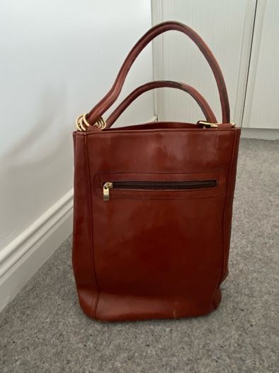 Genuine leather vintage bag.