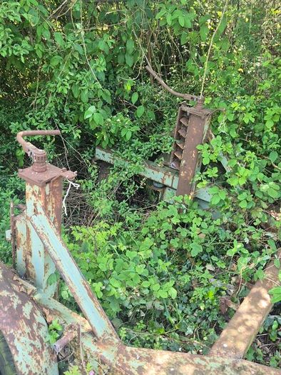 vintage heavy-duty plant trailer