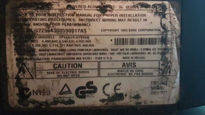 BOSE Subs JOBLOT x3 refer to photos for details