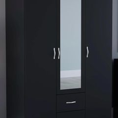 Riano 3 Door 2 Drawer Mirrored Wardrobe